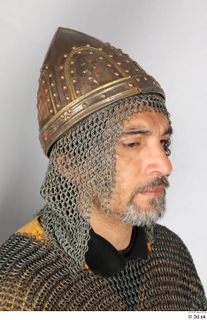  Photos Medieval Knight in Turkish Helmet 1 Chainmail hood Medieval Soldier Plate armor Turkish Helmet head 0017.jpg